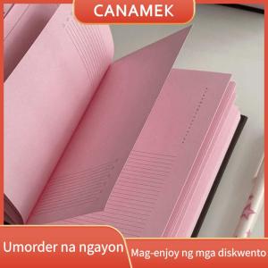 CANAMEK Strawberry Chocolate Pink Notebook Cute A6 Planner Kawaii Journal For Note Travel Diary Gift For Girls
