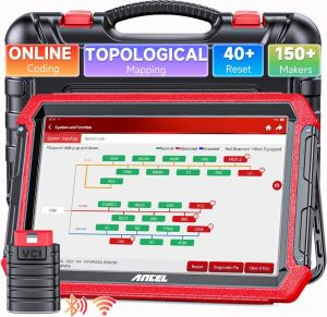 ANCEL DS700 Elite Topology Mapping Obd2 Diganostic Tool IMMO Matching Ecu Programming Bi-Directional Control Obd2 Scanner Full System Wifi Wireless Diganosis Tool Support 40+ Ecu Reset Functions 2024 Free Update