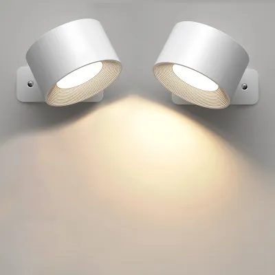 LED Remote Control Wireless Wall Lamp Indoor USB Rechargeable Magnet Adsorption Bedroom Night Light 2000mah Cabinet Light