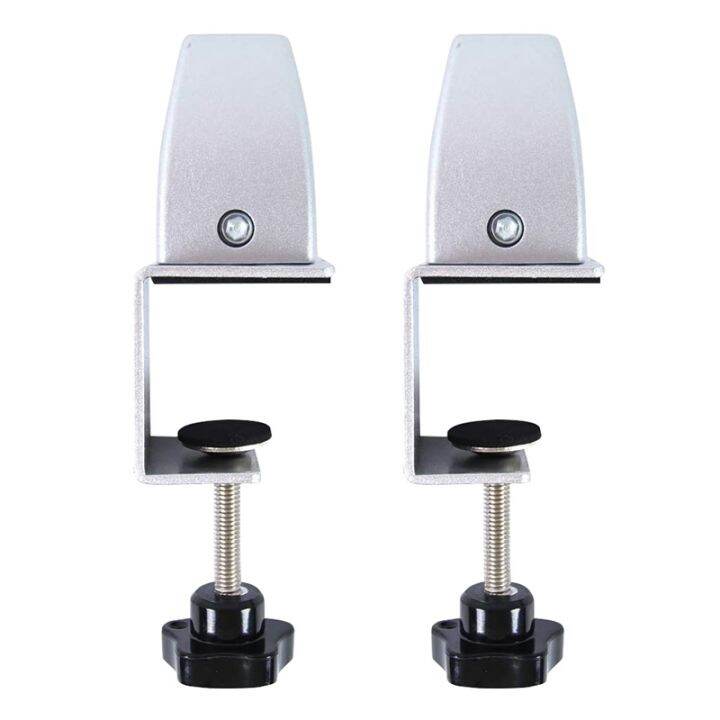 2 Pcs Office Desk Divider Clamp Privacy Screen Clip Holder Bracket ...