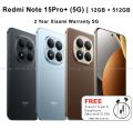 Redmi Note 15Pro+ 5G12GB | 512GB | NFC | Support eSim | 6500mah| 2 Year Xiaomi Warranty. 