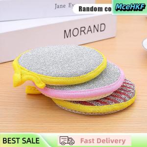 MceHKF 3 10 miếng bọt biển rửa bát đĩa hai mặt bàn chải rửa bát đĩa dụng cụ nhà bếp tái sử dụng làm sạch gia dụng
