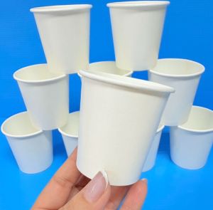 2000 ใบ /ยกลัง/ แก้วกระดาษเคลือบ PE (สีขาว) 4oz.6.5oz.8oz.12oz.16oz.22oz. ยกลัง  2000 ใบ (ไม่ติดหู) (ติดหู)