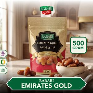 BARARI Emirates Gold Pouch Kurma Emirat Premium Dates High Quality Tekstur Kering dan Lembut