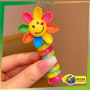 FH-C1167 Ikat Rambut Bergulir Anak Perempuan Motif Lucu / Karet Ulir Pita Kabel Ikat Rambut Spiral