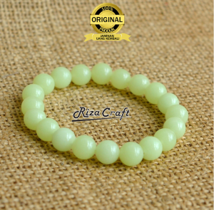 Gelang Batu Alam Fosfor Nyala Menyala di Gelap Glow in the Dark untuk Pria Wanita