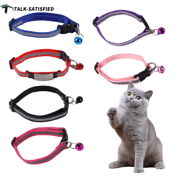 Pc Reflective Cat Safety Buckle Collar Adjustable Custom