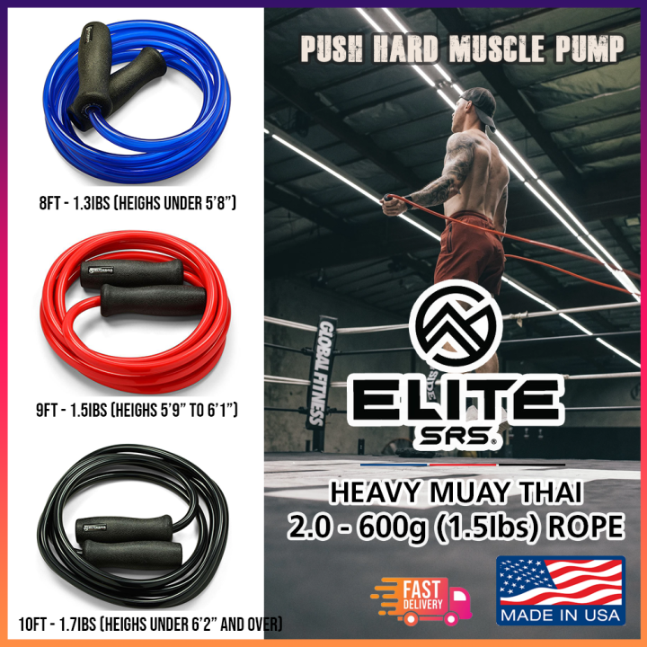 ELITE SRS 600G Heavy Muay Thai Rope 2.0 Weighted Jump Rope Tali