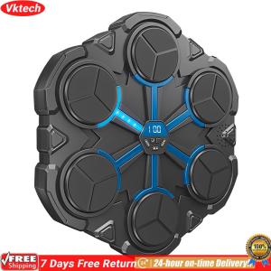 【Ready】【Vktech】 Music Smart Interactive Boxing Training Equipment Wall Mounted BT Smart Boxing Training Machine for Adults Kids Home Office and Gym