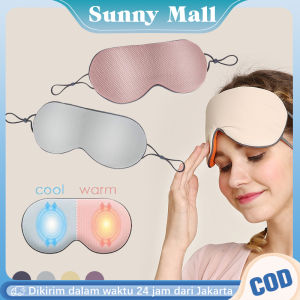 2 Sisi Masker Mata Tidur/Penutup Mata Double Sided/Warm Dan Cool Eye Mask/Ice Silk Penutup Mata