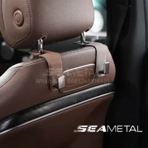 Car Seat Hooks Leather Metal Seat Back Hanger for Car Organizer - Universal Storage Hook Car Accessories
