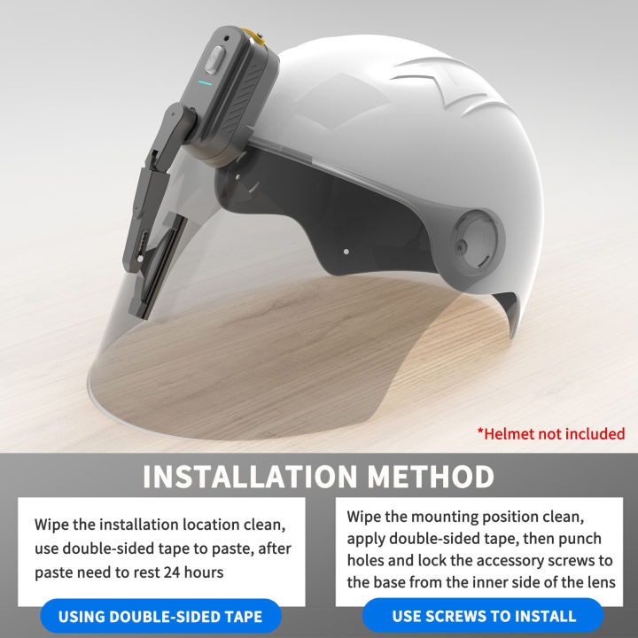 Rechargeable Motorcycle Helmet Wiper Universal Waterproof helmet