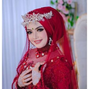 COD SLayer pengantin / hijab Pengantin /Selendang pengantin /Hijab veil original BELI 4 GRATIS 1