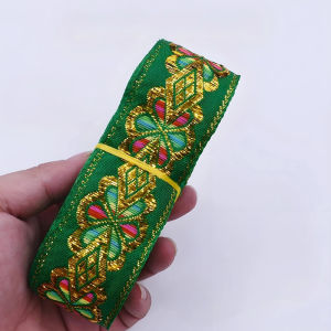 Sewing Jacquard Ribbon Roll Embroidery Ethnic Ribbon Sewing Tape DIY Crafts Decoration
