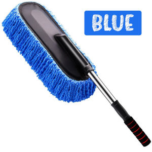 🔰 SG SELLER > Microfiber Bristle Car Wash Duster Telescopic Dust Dirt Removal Cleaning Brush Mop Kitchen Bathroom