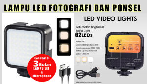 Lampu LED USB Fotografi selfie Zomei WL 62 Original Garansi 3 Bulan