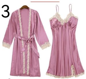 Beevi B222 Daster kimono impor 1 set baju tidur piyama wanita elegan