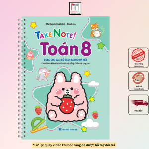 Sách - Take note! Toán 8 (có lò xo 70K) dùng cho cả 3 bộ SGK mới: cánh diều kết nối chân trời