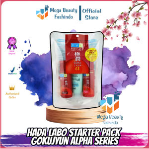 Hada Labo Starter Pack Gokujyun Alpha Series (Face Wash | Lotion | Milk) - 20gr (Nourish the skin fade fine lines and wrinkles)