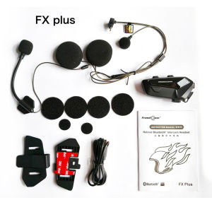 【Authentic】New Freedconn FX Plus Mesh Intercom Auto-Reconnect Group 16 Riders AI Voice Command Audio Mixing Music & Intercom Work Together FM IP67