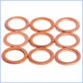 [BKN GFKGH HJGL 178] M5 M6 M8 M10 M12 M14 M16 M18 M20 M22 M24 8-40P Copper Metric Flat Crush Sealing Washers 24 sizes Boat Red Brass Seal Ring Gasket. 