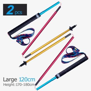 2PCS AONIJIE E4201 Lightweight Folding Collapsible Quick Lock Trekking Pole Hiking Pole Trail Running Walking Stick Carbon Fiber