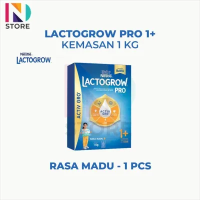 LACTOGROW 1+ DAN 3+ VANILA/MADU/ORIGINAL KEMASAN 1KG