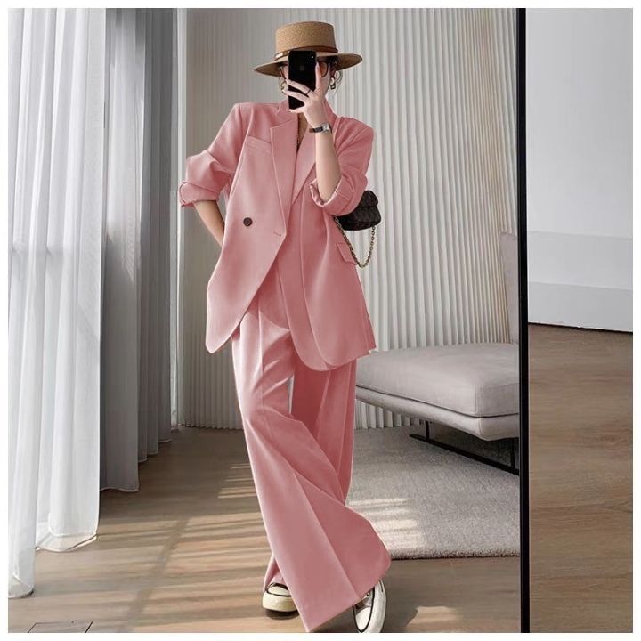 SUIT-21🧋สูทสไตล์เกาหลี ทรงโอเวอร์ไซซ์ใส่สวย (ขายยกเซ็ต) เซ็ตสูทแฟชั่น ...
