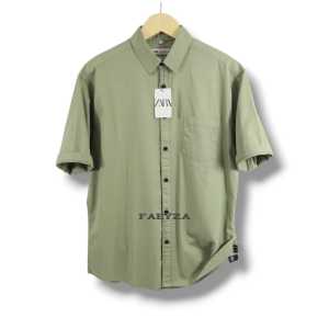 Kemeja polos lengan pendek pria Kemeja katun lengan pendek cowok terbaru