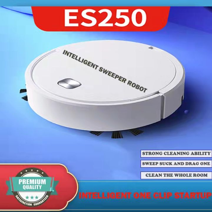 【ES250】Robot Vacuum Cleaner Smart Automatic for Home and Office Strong