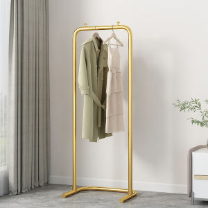 Wooden Bottle Light Luxury and Simplicity Clothes Rack Floor Bedroom and Household Simple Coat Rack Room Single Pole Hang the Clothes Storage Clothes Hanger