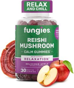 Siêu thực phẩm kẹo dẻo Nấm Linh Chi / Đông Trùng Hạ Thảo fungies CORDYCEPS / REISHI MUSHROOM 30 PECTIN GUMMIES  của Mỹ