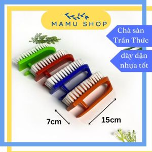 Bàn chải chà sàn chà nhà tắm nhà vệ sinh Trần Thức dày dặn có tay cầm Mamu shop loại tốt