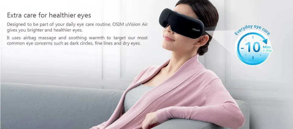 OSIM uVision Air Eye Massager Electronic Eye Massage Device Travel