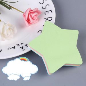 【Hot Sale】100 Sheets Colorful Sticky Notes Creative Cute Leaf Heart Bear Shaped Notepads Writing Stickers To Do List Memo Pad Student Stationery Office School Supply