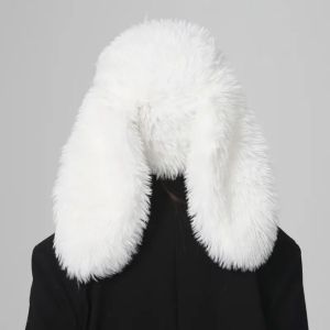DRESSPLUS Warm Bunny Ear Hat Soft Cute Pullover Furry Cap Cartoon Windproof Plush Winter Beanies Streetwear