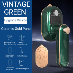 Steam iron  HX-6198 1500W handheld mini portable rotatable flat garment iron travel dry / wet hanging clothes ironing machine