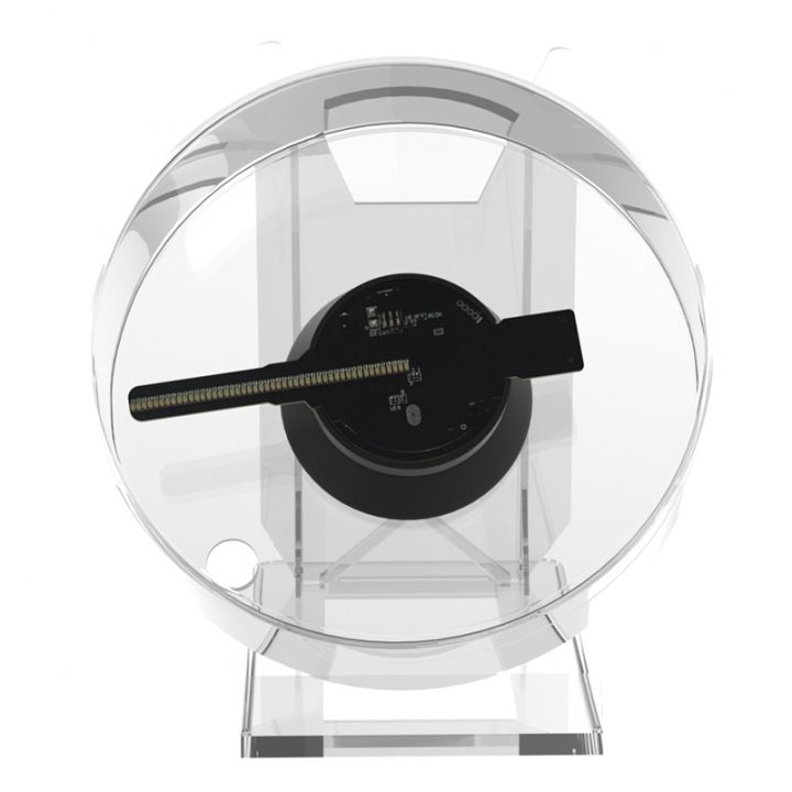 (YERF) 3D Fan Hologram Projector Desktop LED Sign Holographic Lamp Player Remote Display Support Images and Video Suitable for Placing on Desks, Restaurants, Homes, Etc. to Increase the Fun