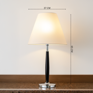 Lampu Meja dan Lantai Citihome Desain Modern Elegan Kaki Besi dan Kap Kain untuk Dekorasi Rumah