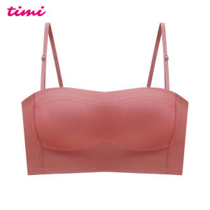 Timi 806 Seamless strapless ultra-thin no wire womens tube top wrap bra underwear bralette