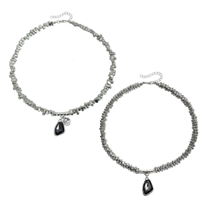 Hình học hiện đại Mặt dây chuyền lăng kính Vòng cổ dị ứng bằng chứng kim loại vừa vặn phù hợp cho trang phục giản dị hoặc trang phục chính thức