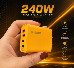Cardina : Fast 240W120W +3USB+PD Fast Charger Adapter Universal USBQualcomm3.0 Port /PD Type-C FOR Mobile Electron