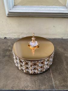 603ACC-Wadah Permen / Metal Crystal Candy Box Glass Jar Deer Head Storage / Tempat Permen Lebaran