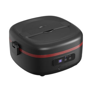 1L Cordless Electric Lunch Box 16000mAh Rechargeable Heated Food Warmer Smart Timer Function with Bag Cutlery & Malayian Plug for Travel Camp Office