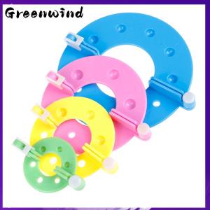 【Greenwind】 8PCS 4 sizes Fluff Ball Weaver PomPom Maker Knitting Loom Kit