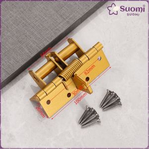 Suomi Spring Hinge for Automatic Self Closing Doors Multifunctional Door Closing Hinges with Screws