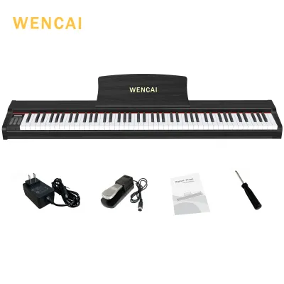 WENCAI Digital Piano 88 Keys Professional Wood Smart Electric Piano Portable Piano Keyboard For Adult/Kids Beginners【1Year Warranty】