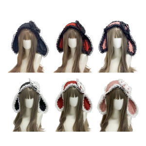 Adorkable Headbands Cartoon Rabbits Hair Hoop Eye-catching Headpiece Headwear for Halloween Role Play