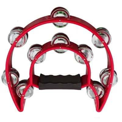 Design Music Tambourine School Bell Band Crisp Sound Half Moon Loud Tamborin Dance