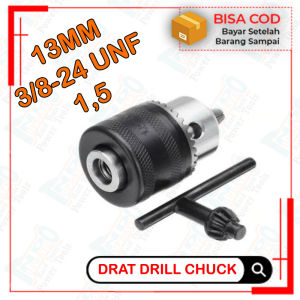 Drill Chuck Cuk Bor BISA SEMUA TIPE MERK MESIN BOR Kepala Chuck 13 mm 1/2" inch Perkakas Bor Tangan 13mili 13mm Aksesoris Drill bit /Adaptor Mata Bor